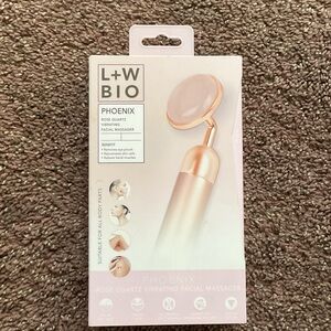 L+W Bio Rose Quartz Vibrating Facial Massager